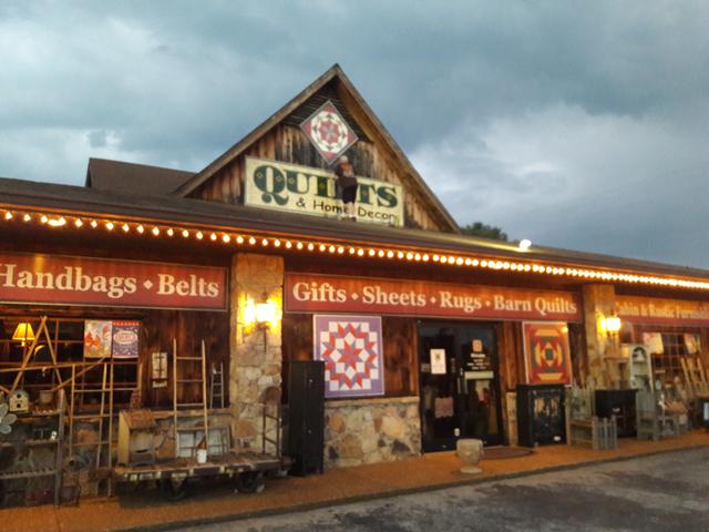 Pip on top of the quilt store, Kodak TN